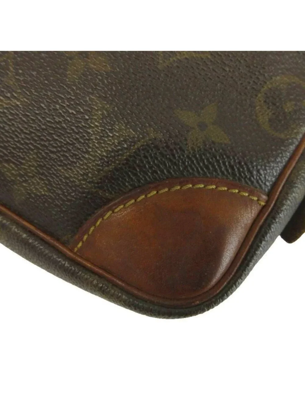 Louis Vuitton Vintage Marly Dragonne GM Monogram Clutch Leather All Over